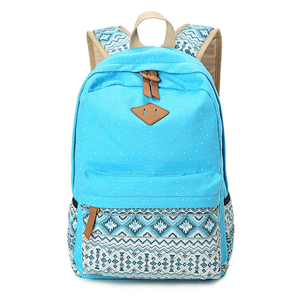 3 PCS/Set Women Backpack Canvas Printing School Bags For Teenagers Girls Backpacks Cute Rucksack Schoolbag Lady Bookbags Female