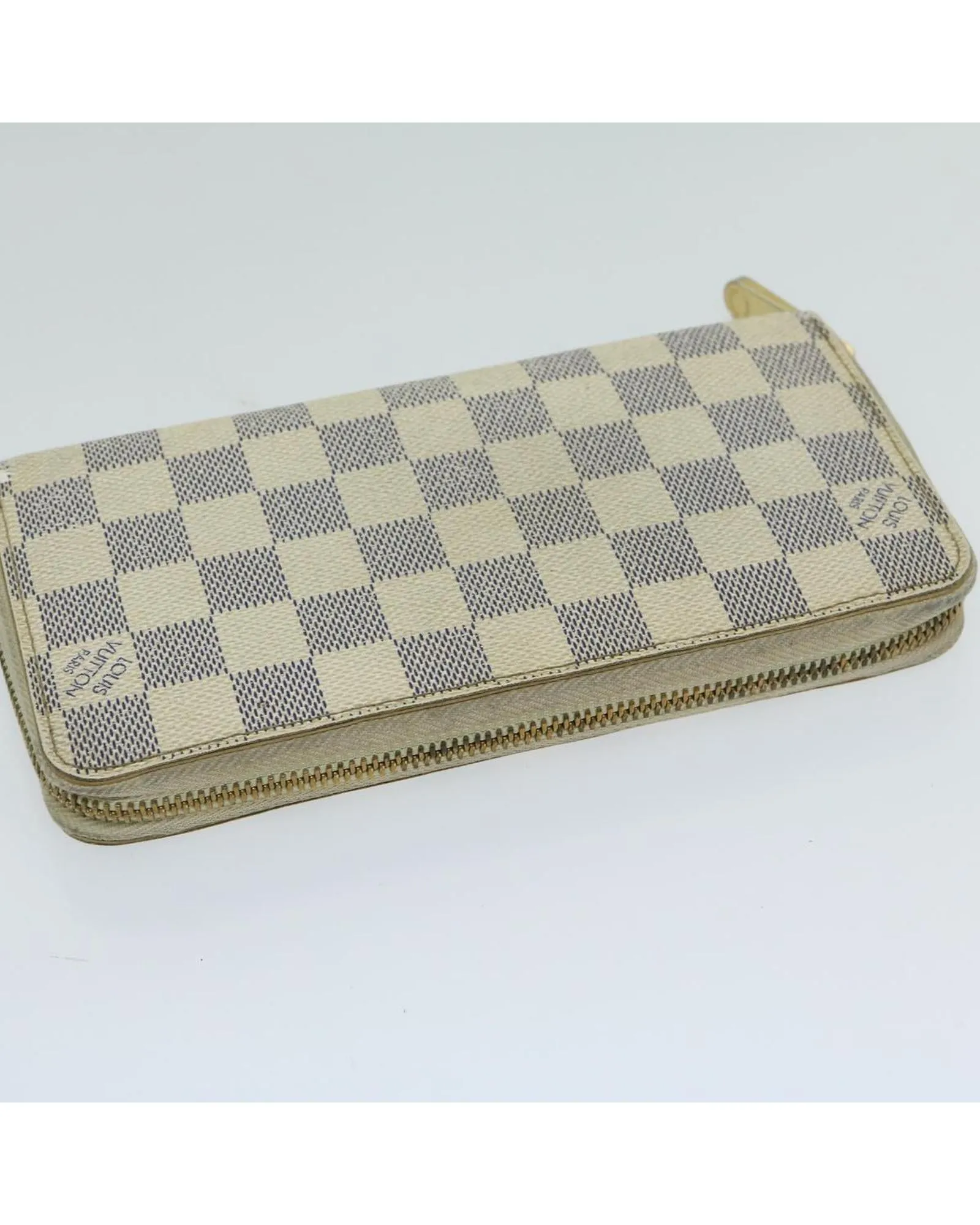 Authentic Damier Azur Long Zippy Wallet by Louis Vuitton