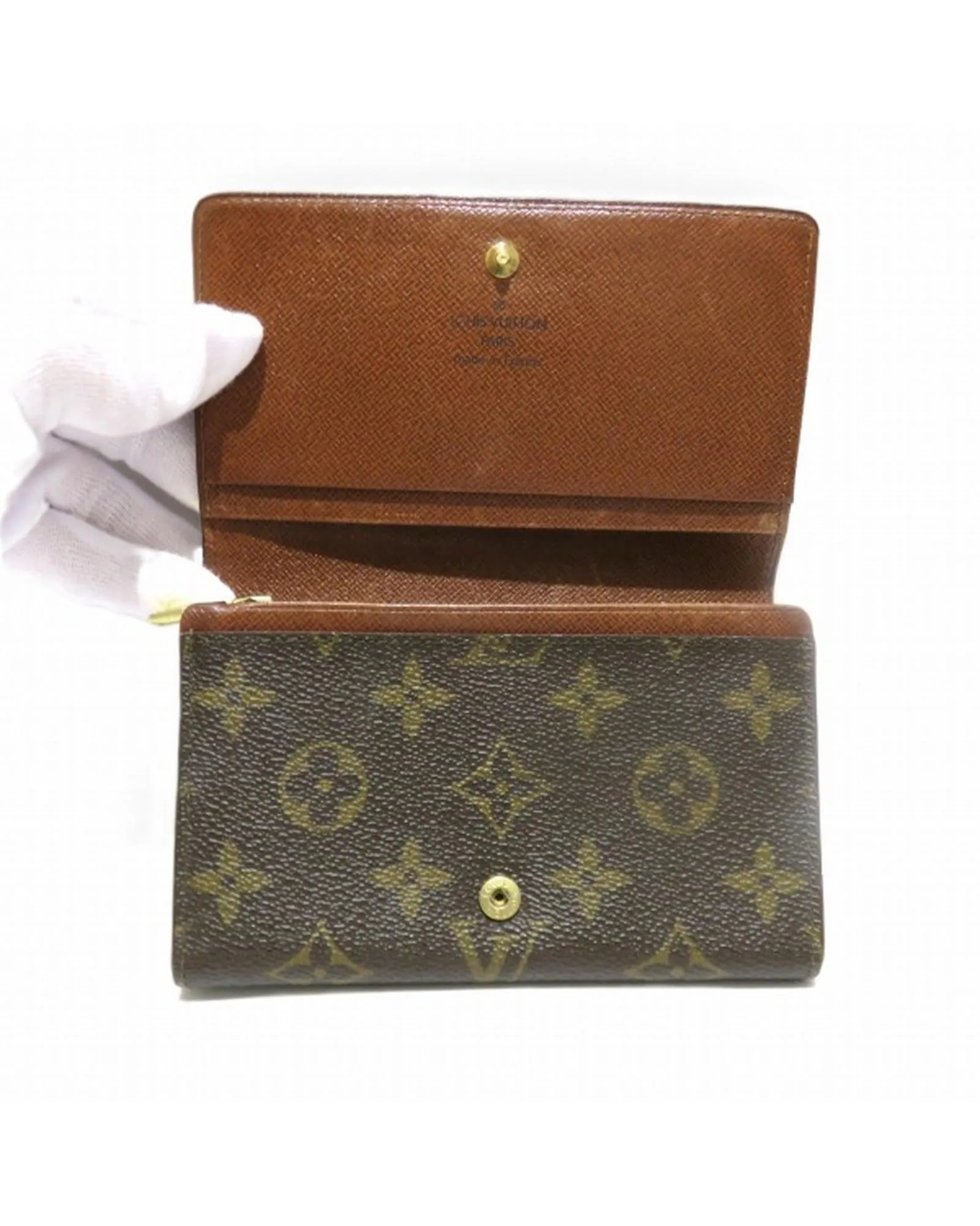 Authentic Louis Vuitton Monogram Short Wallet - Fair Condition