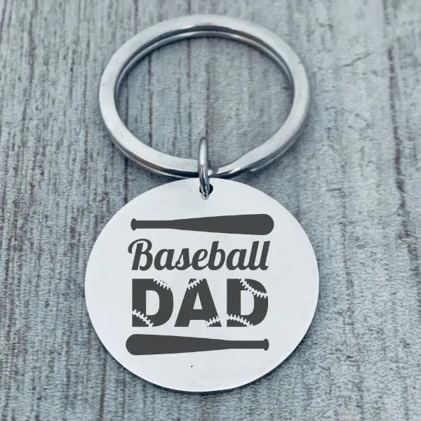 Baseball Dad Keychain