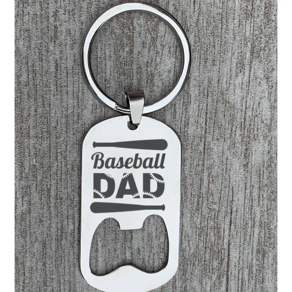 Baseball Dad Keychain