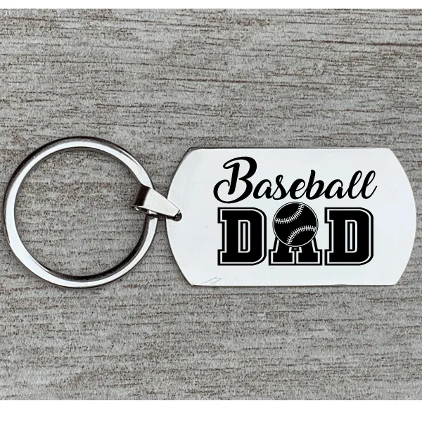 Baseball Dad Keychain