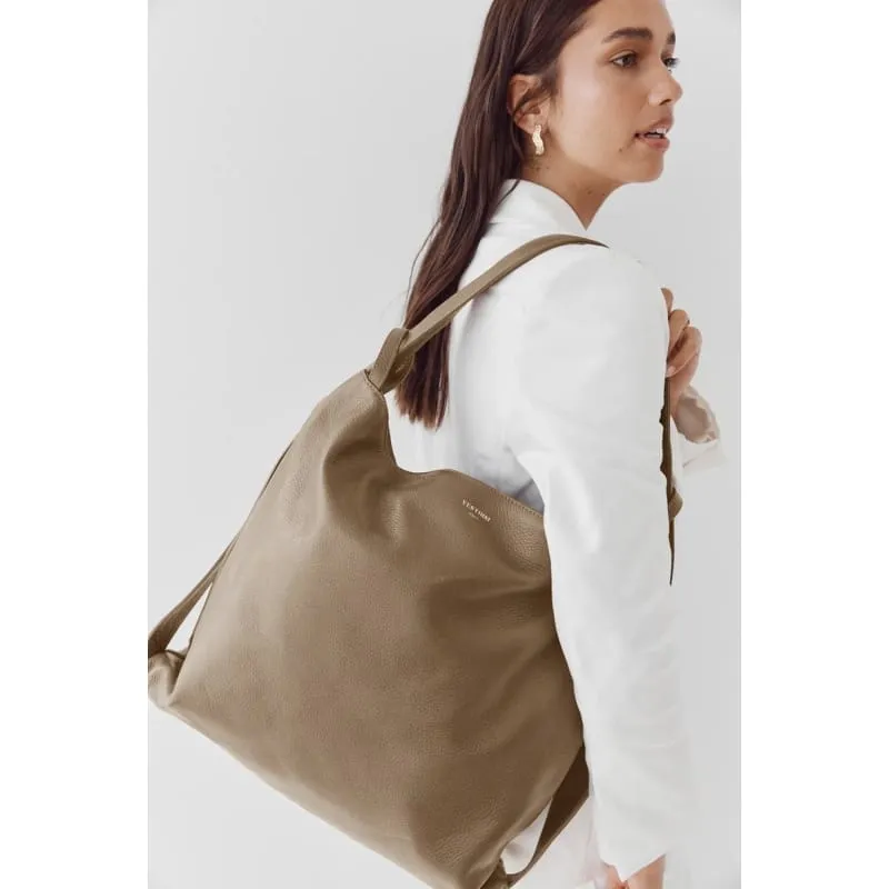 Bella XL 2-1 Convertible Backpack Tote | Taupe