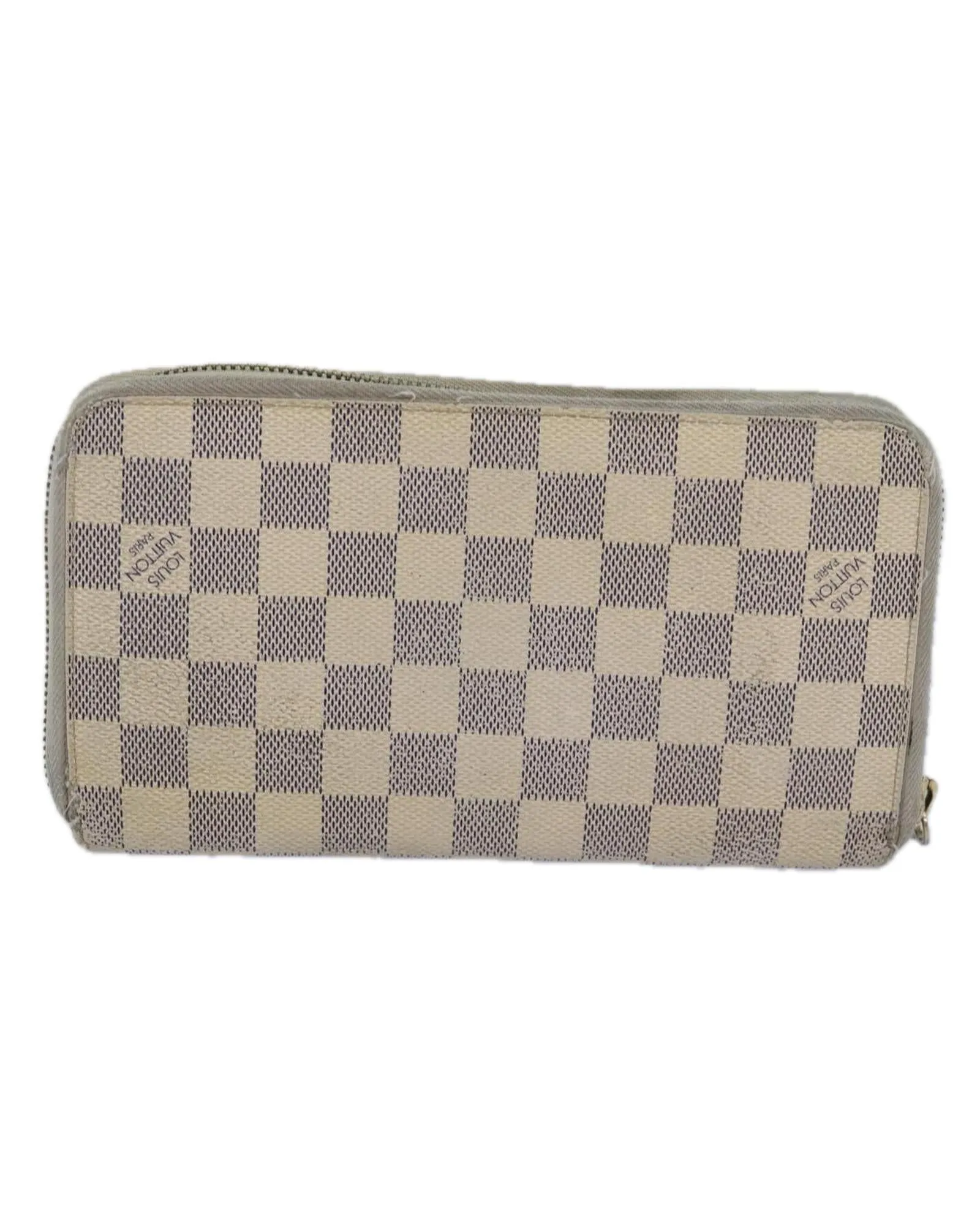 Damier Azur Canvas Long Wallet with Multiple Compartments