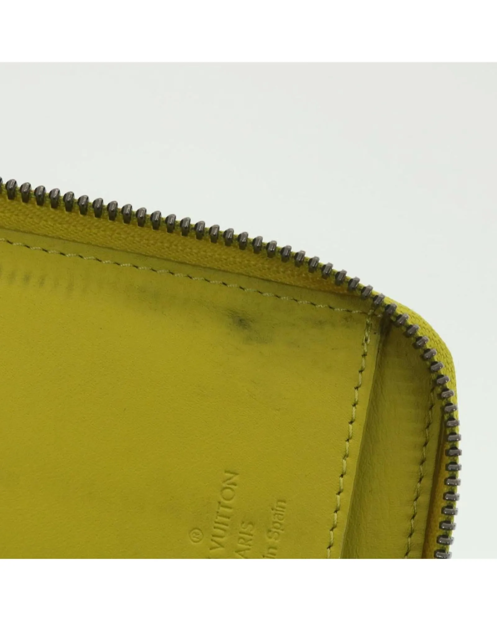 Damier Infini Zippy Wallet Vertical Yellow N62236 LV 38679