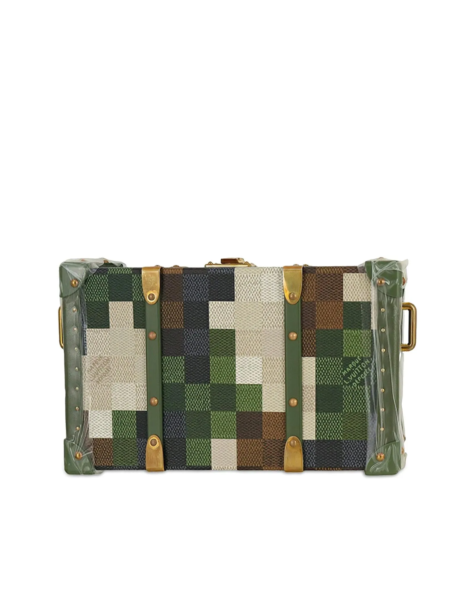 Damoflage Canvas Crossbody Wallet with Metal Latch Closure