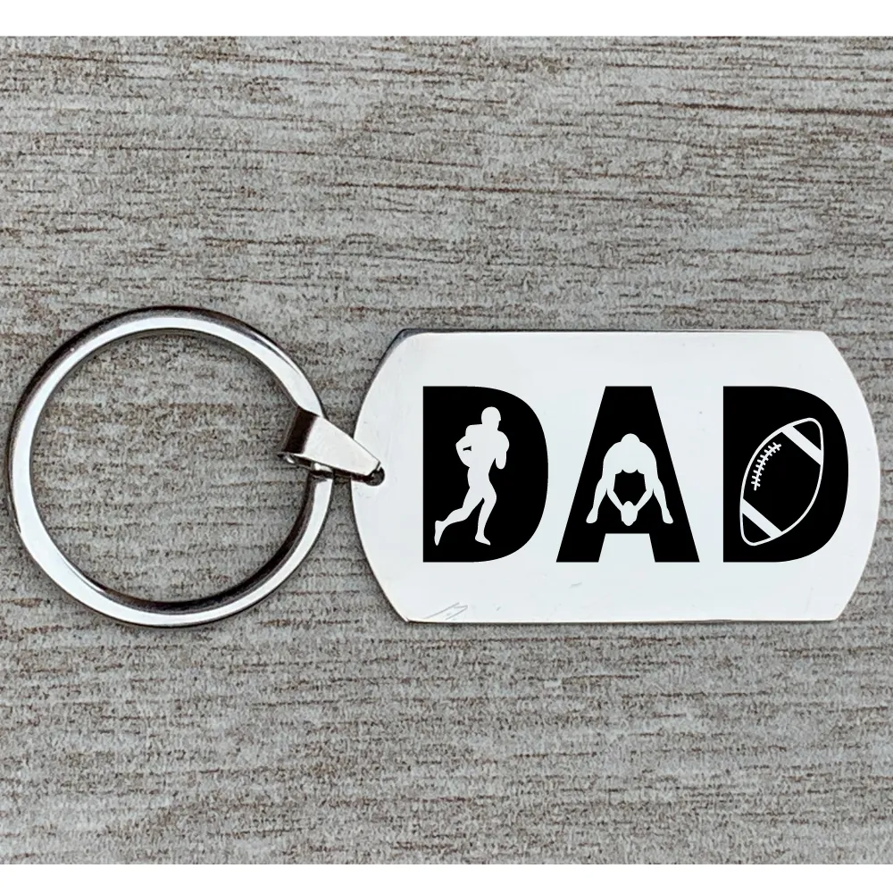 Football Dad Keychain