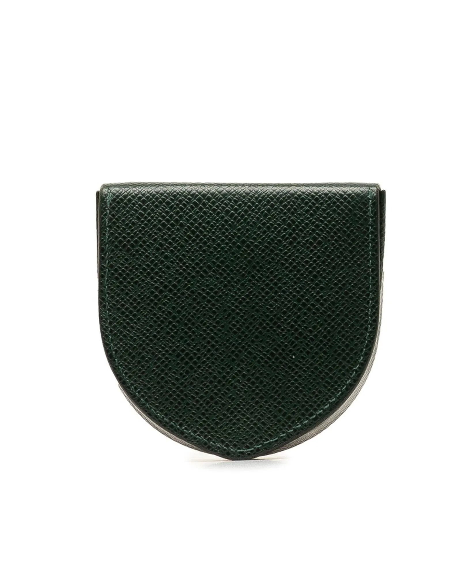 Green Leather Bifold Wallet in Excellent Condition