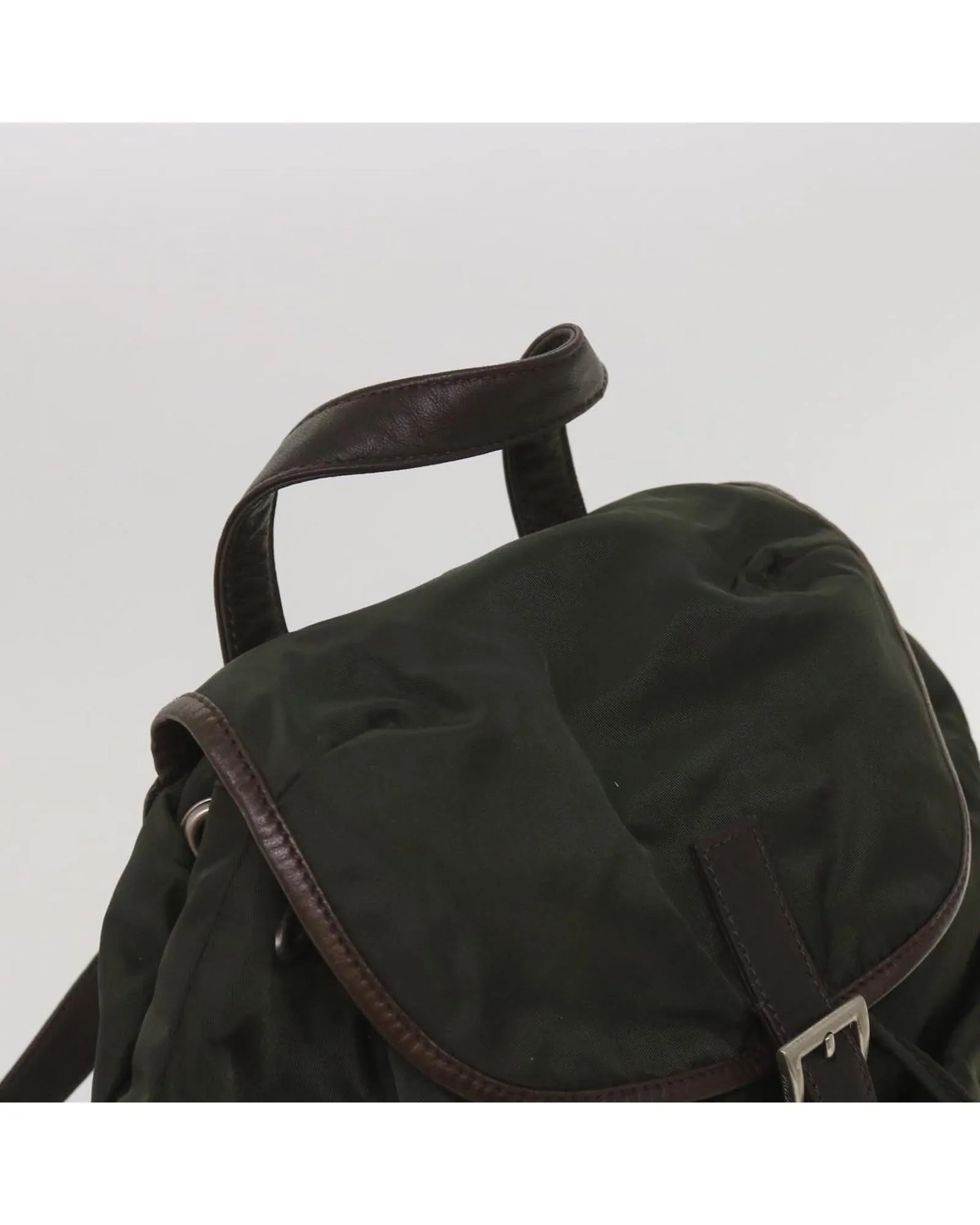 Green Nylon Backpack by Prada