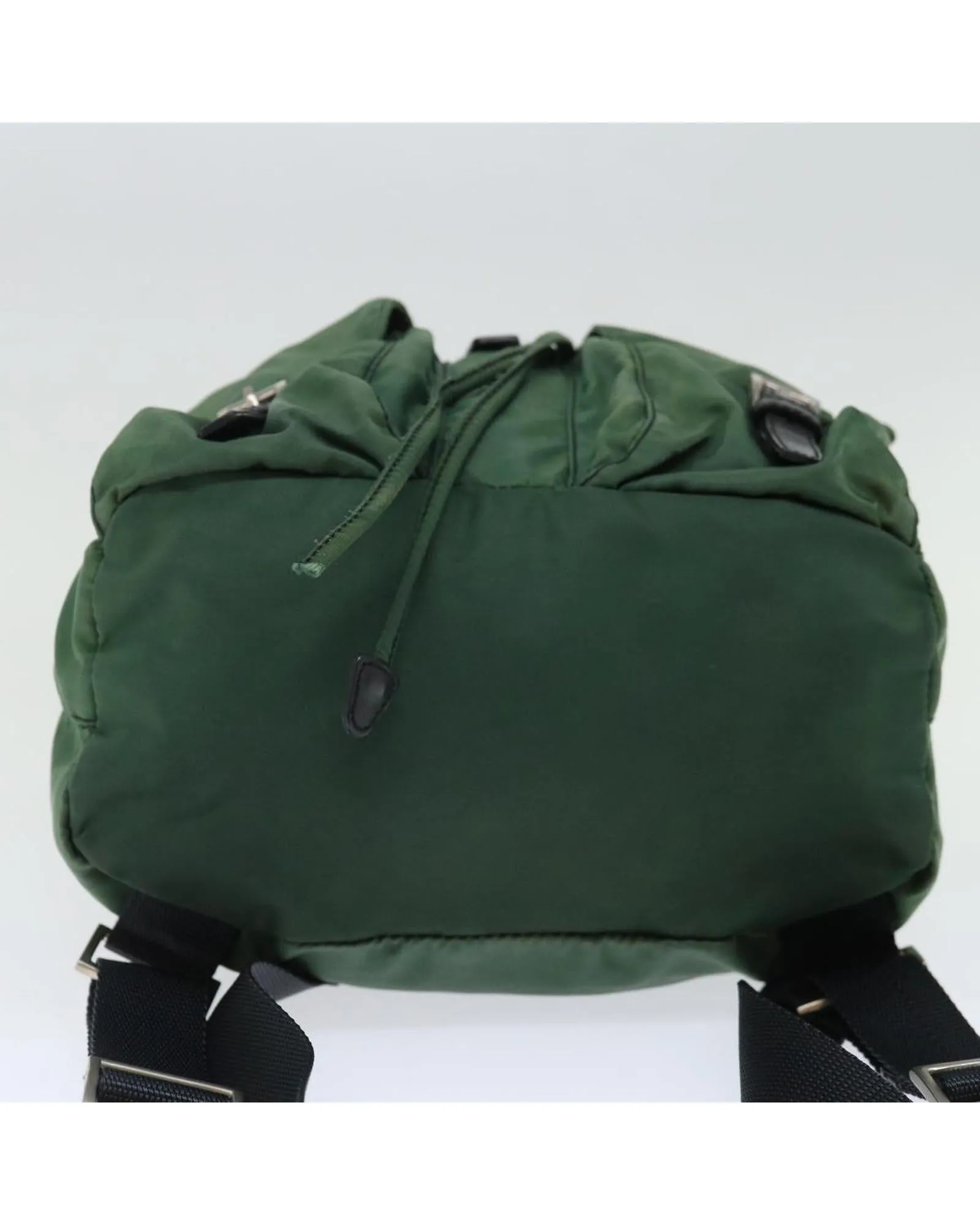 Green Nylon Backpack with Authenticity Card and Serial Number