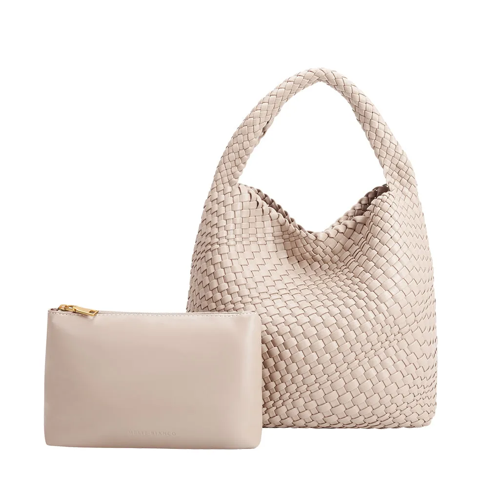 Johanna Ivory Large Recycled Vegan Shoulder Bag