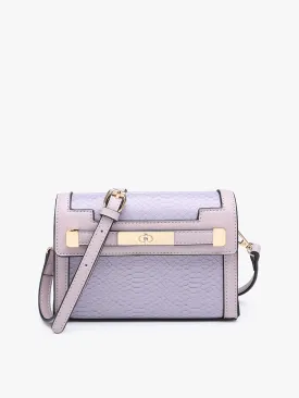 Lilac Etta Snake Crossbody