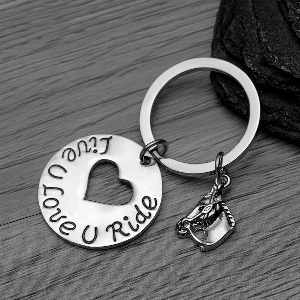 Live Love Ride Keychain