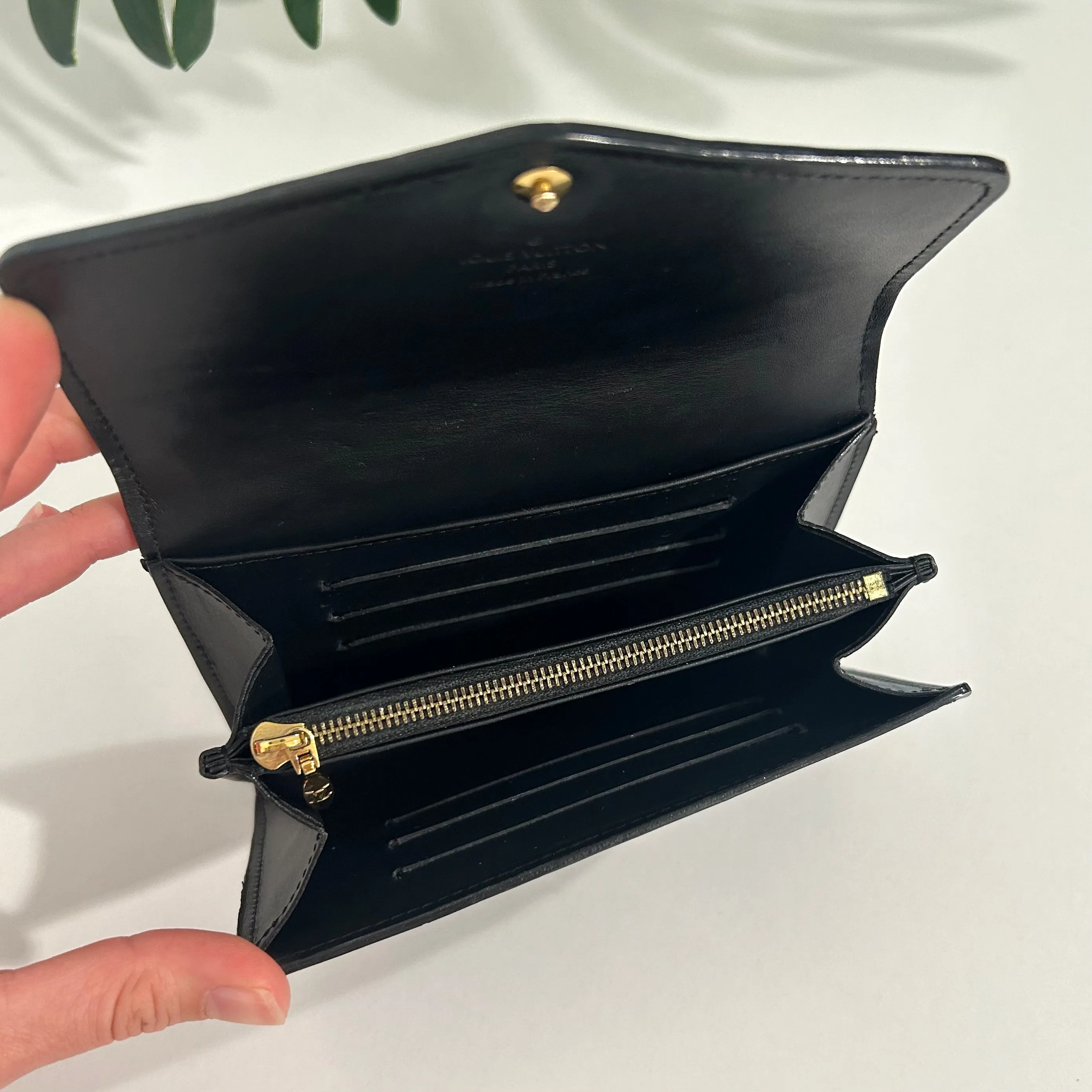 Louis Vuitton Black Vernis Wallet