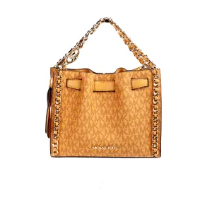 Michael Kors Mina Belted Cider PVC Chain Crossbody Bag