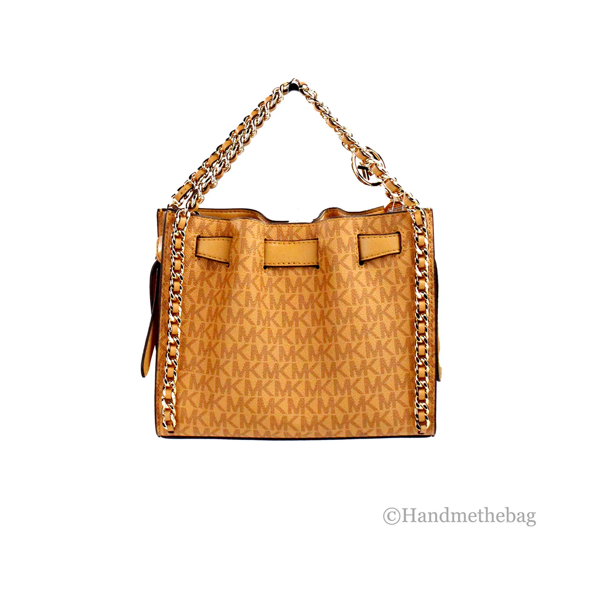 Michael Kors Mina Belted Cider PVC Chain Crossbody Bag