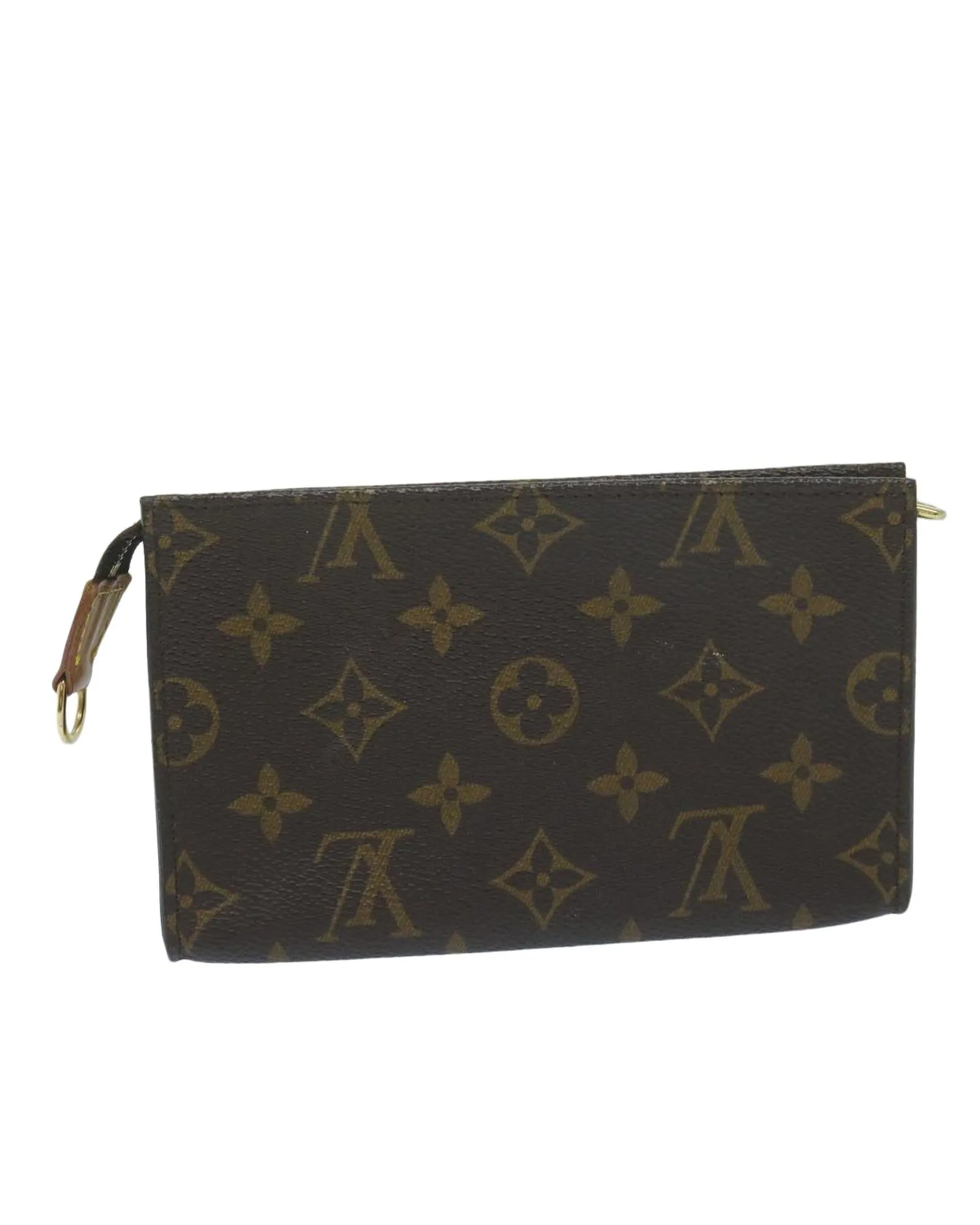 Monogram Accessory Pouch with Metal Fittings