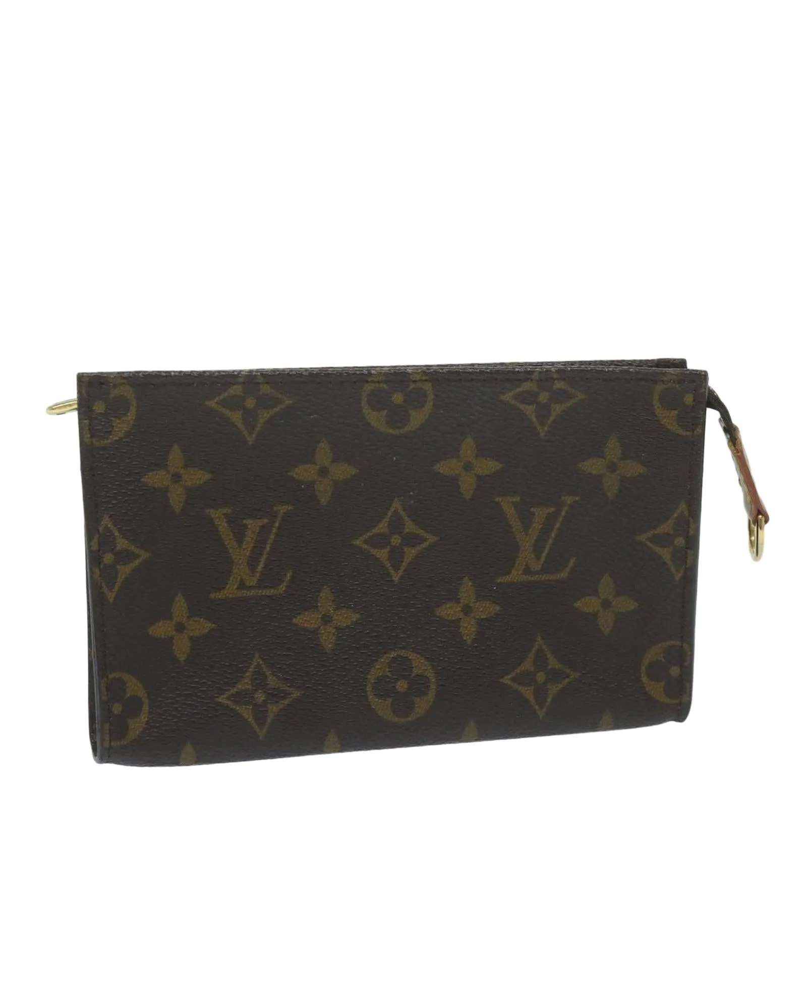 Monogram Accessory Pouch with Metal Fittings