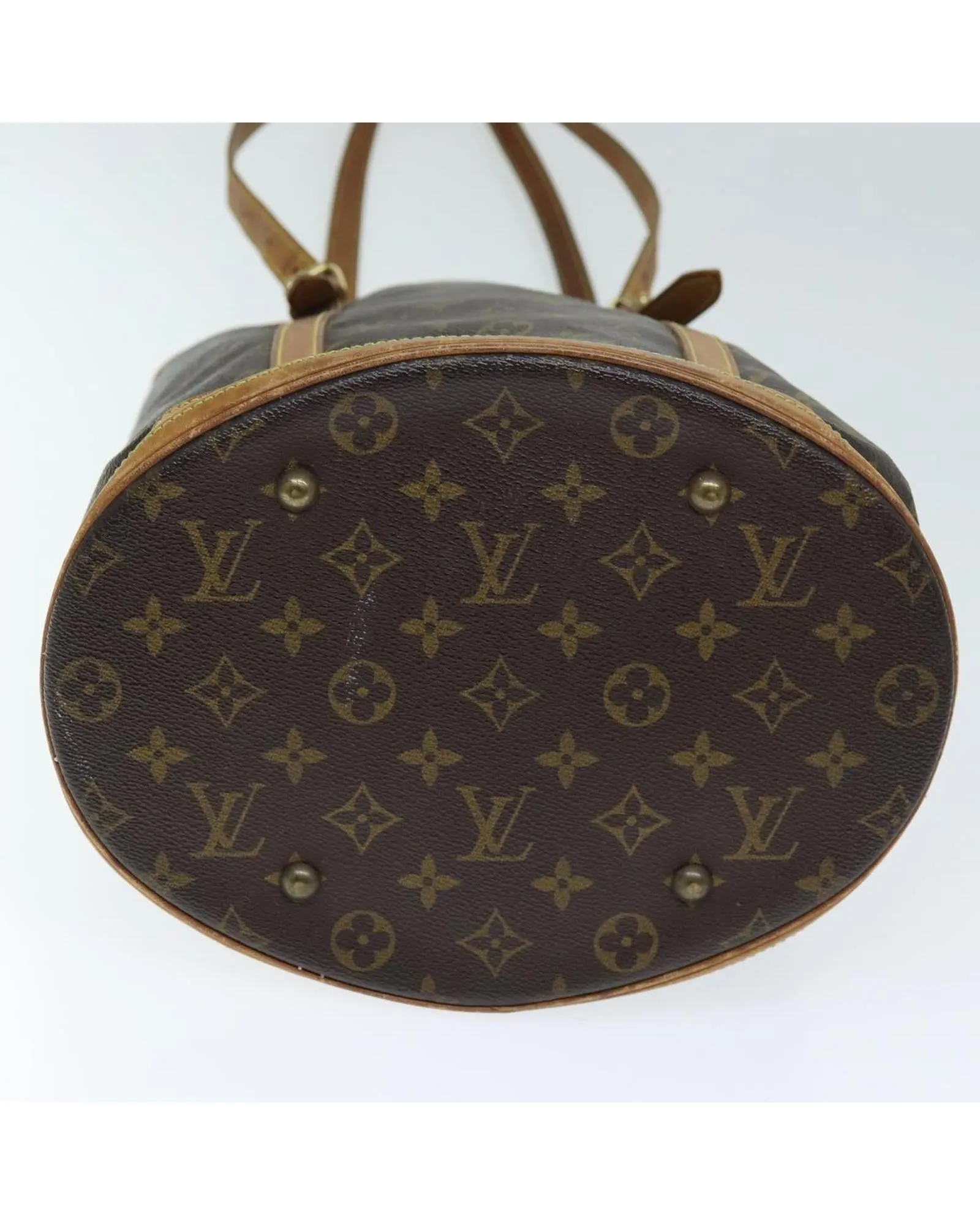 Monogram Bucket Shoulder Bag with Adjustable Strap - Authentic LV Handbag