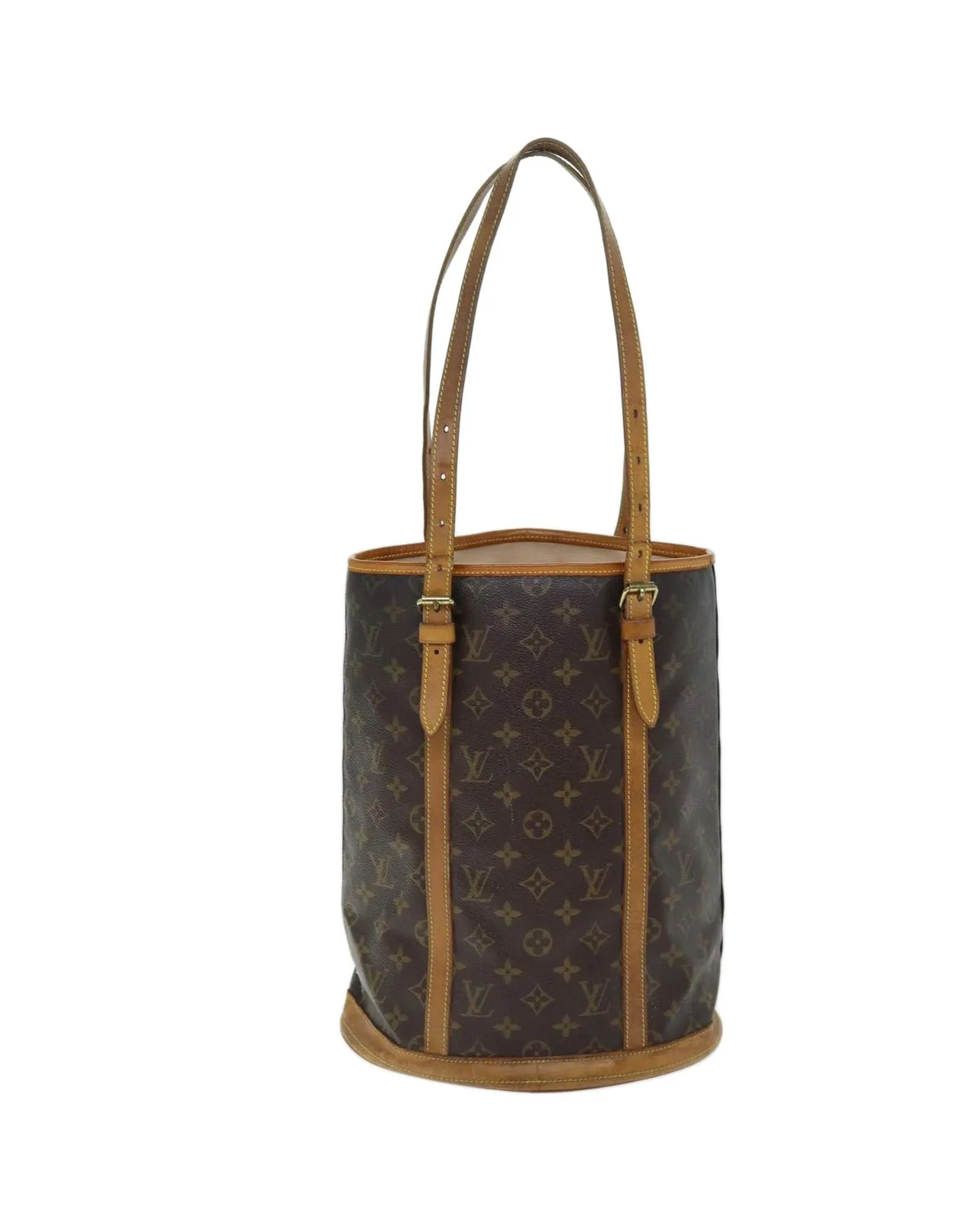 Monogram Bucket Shoulder Bag with Adjustable Strap - Authentic LV Handbag