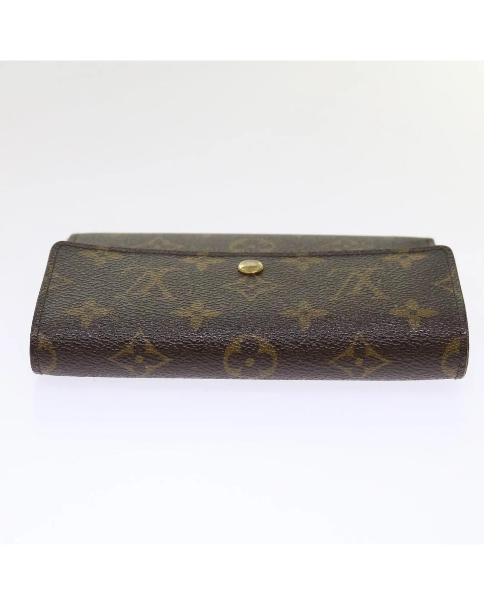 Monogram Canvas Wallet with Clasp Button - Preowned