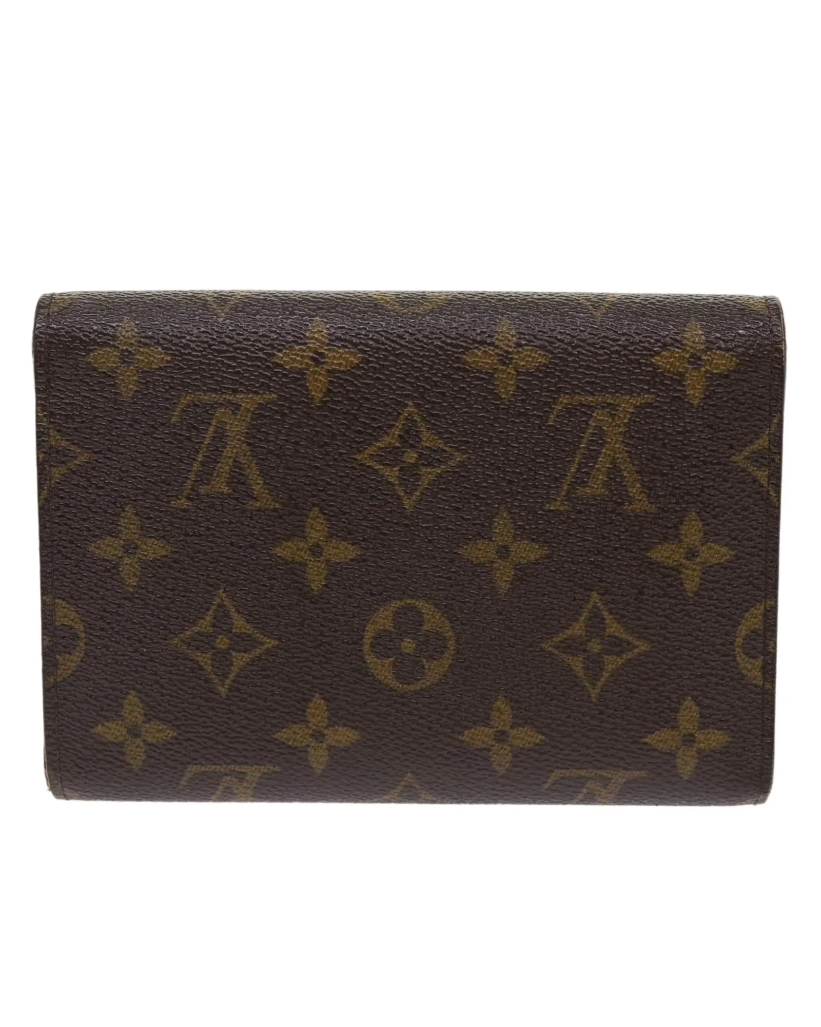 Monogram Canvas Wallet with Clasp Button - Preowned