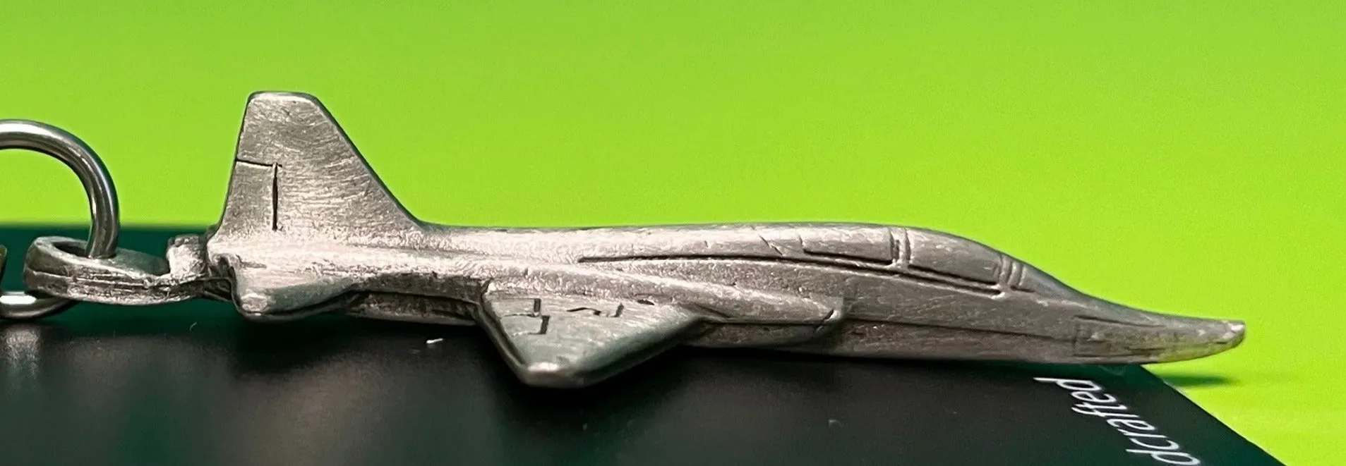 Northrop T-38 Talon Pewter Airplane Keychain