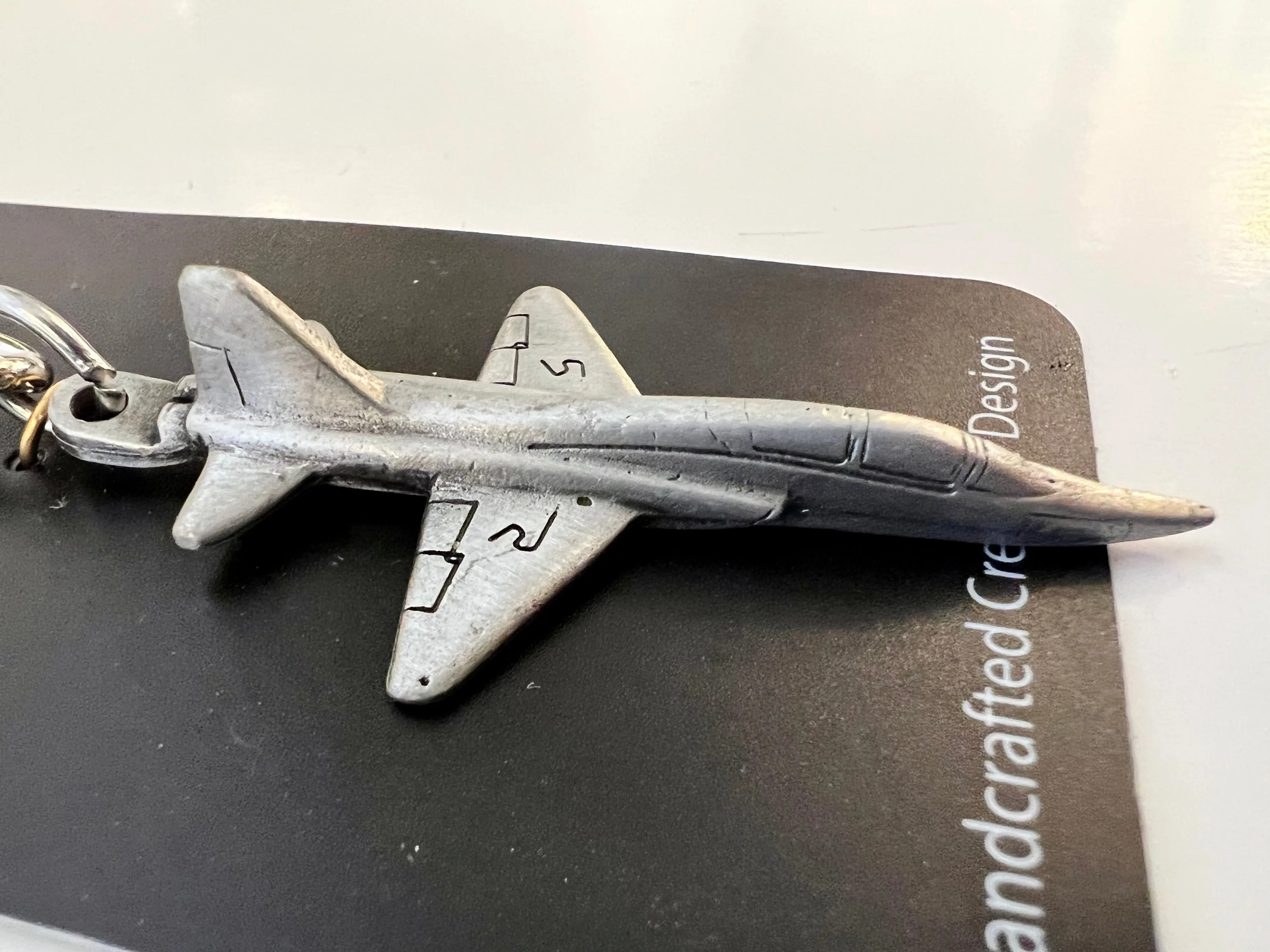 Northrop T-38 Talon Pewter Airplane Keychain