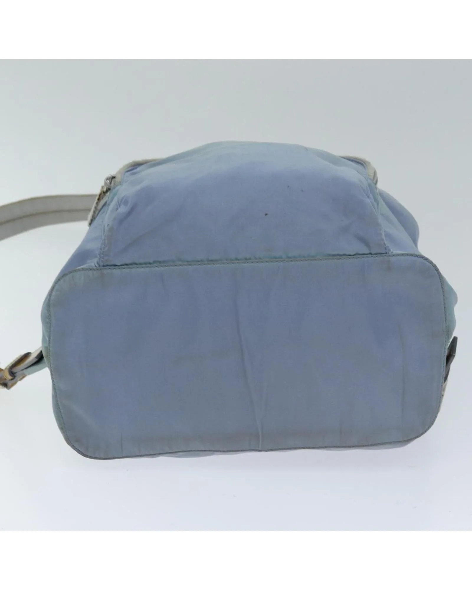 Nylon Light Blue Backpack with Shoulder Strap - Italian Made