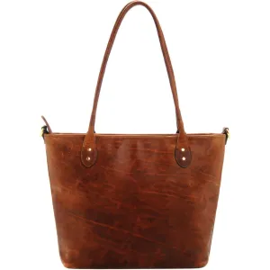 ONA Leather Capri Camera Tote Bag - Antique Cognac (ONA5-009LBR)