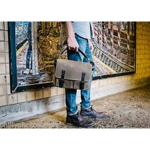 ONA Prince Street Camera & Laptop Messenger Bag - Smoke (ONA5-024GR )