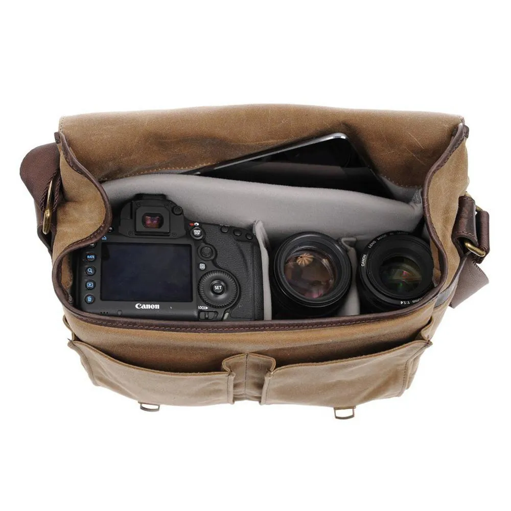 ONA Prince Street Camera & Laptop Messenger Bag - Smoke (ONA5-024GR )