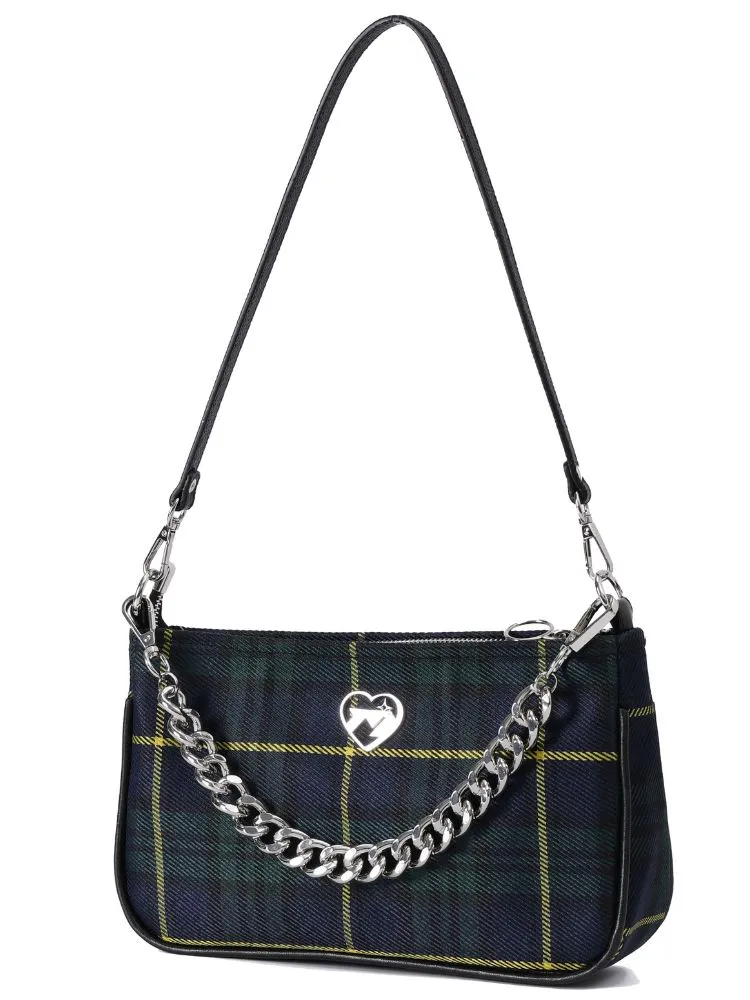 Plaid Chain Shoulder Bag【s0000001875】