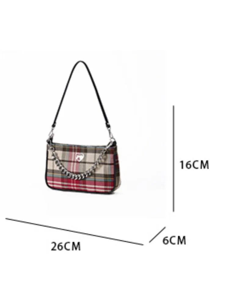 Plaid Chain Shoulder Bag【s0000001875】