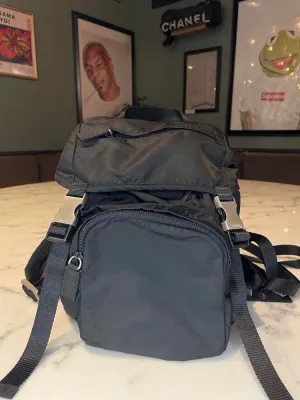 Prada Black Nylon Backpack