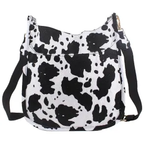 TG10170 Fur Cow Crossbody Messenger Bag