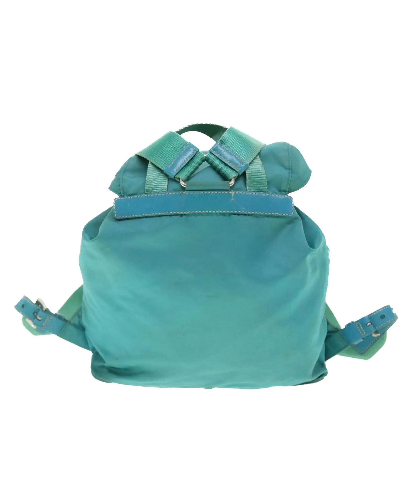 Turquoise Blue Nylon Backpack