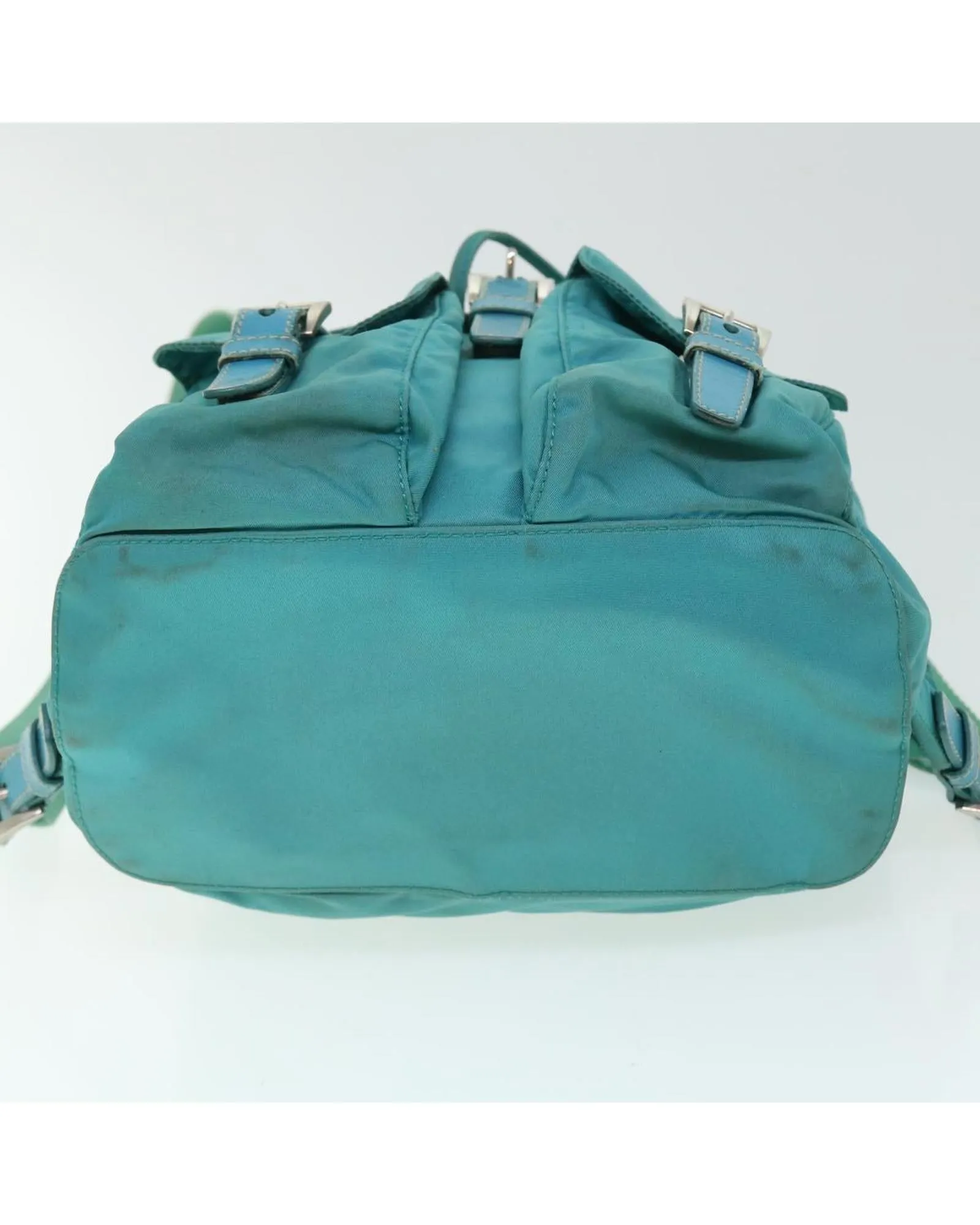 Turquoise Blue Nylon Backpack