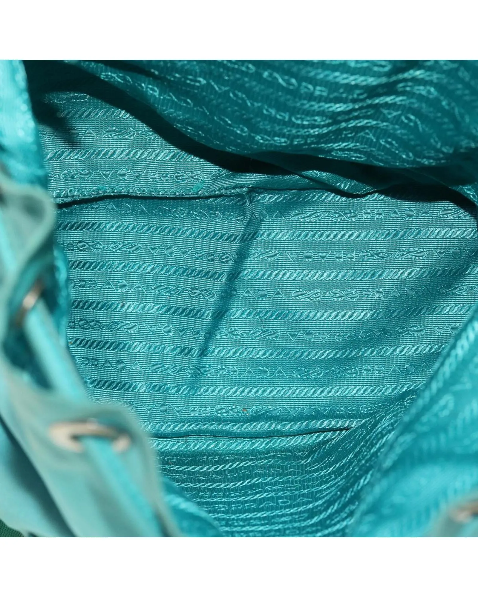 Turquoise Blue Nylon Backpack