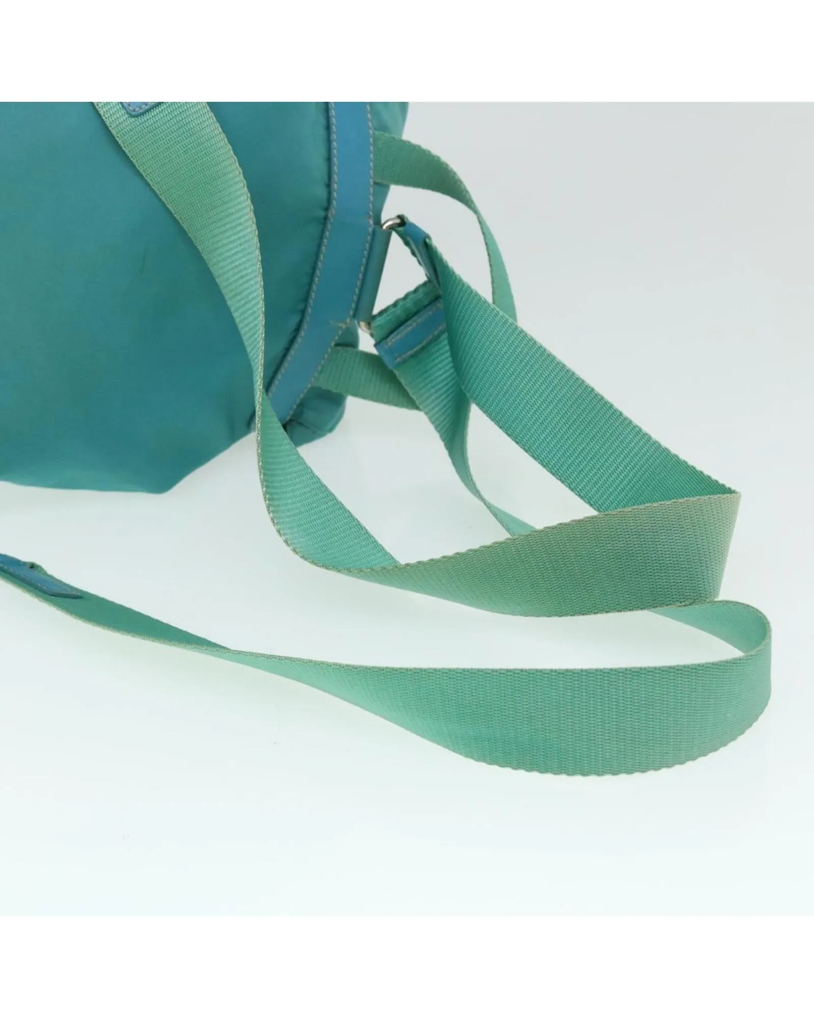 Turquoise Blue Nylon Backpack