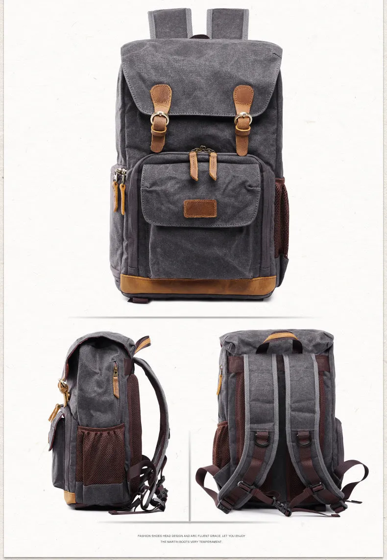 Water Proof Canvas Camera Backpack B12061