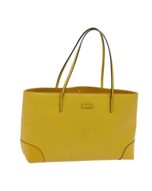 Yellow Leather Diamante Tote Bag - Authentic Italian Designer